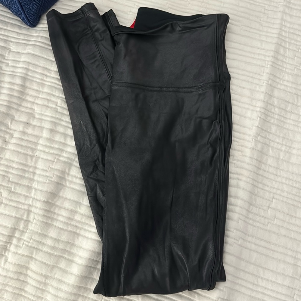 Spanx faux leather leggings